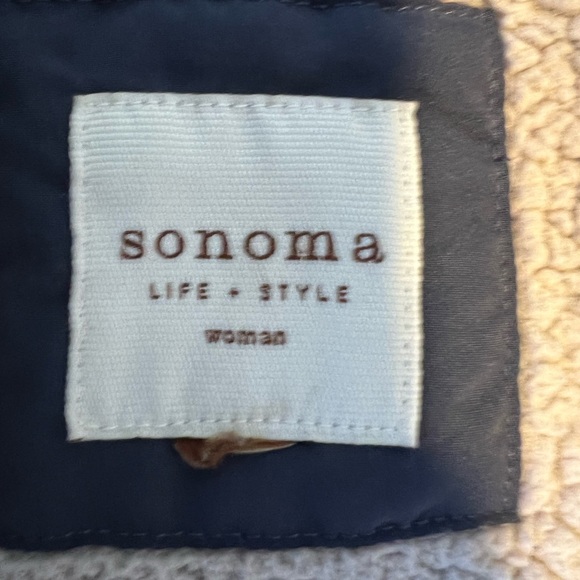 Women’s Sonoma Sherpa lined Navy Blue Vest - Picture 3 of 4